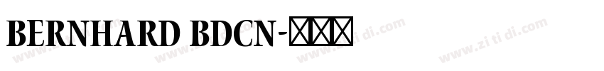 Bernhard BdCn字体转换 Bernhard BdCn字体转换